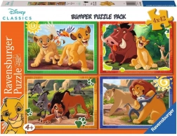 ravensburger puzzle disney: il re leone 4×42 pezzi