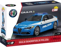 Set di costruzione COBI Alfa Romeo Giulia Quadrifoglio Polizia 1:35