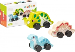 Dinosauri allegri - set in legno 3 pezzi