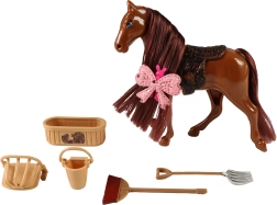 Cavallo da pettinare con accessori per bambini