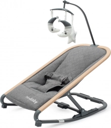 sdraietta a dondolo per bambini Snuggle New Baby grigia