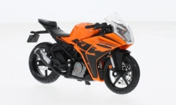 Modello di moto KTM RC390 1:18 con piedistallo
