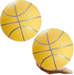 Palla da spiaggia in gomma giallo pastello 20 cm