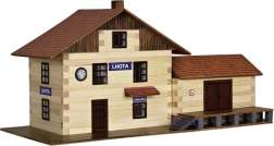 Walachia kit di costruzione in legno da incollare stazione ferroviaria