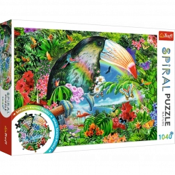 Puzzle a spirale – animali tropicali, 1040 pezzi