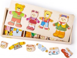 Bigjigs Toys puzzle da vestire Famiglia di Orsetti