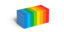 Geomag Magicube Full Color – cubi magnetici 128 pezzi