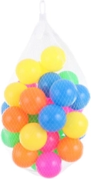 Palline di plastica colorate 6 cm in rete, 30 pz