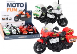 Motocicletta della Polizia 1:10 Luci Suoni Bianco Rosso