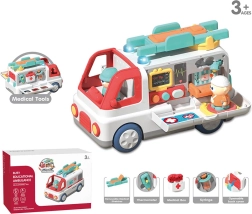 Ambulanza interattiva per i più piccoli con accessori - 1 pezzo