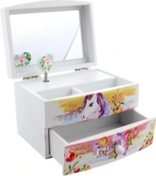 Scatola per gioielli con unicorno musicale