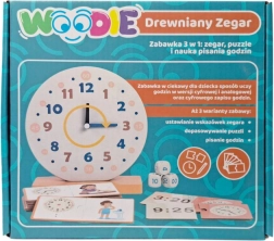 Orologio educativo in legno WOODIE 3in1