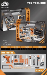 Set di attrezzi per bambini 34 pezzi con valigetta