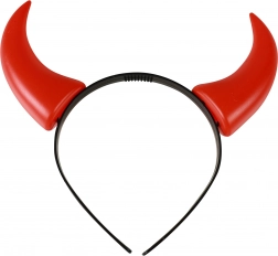 Cerchietto con corna da diavoletta/o per bambini