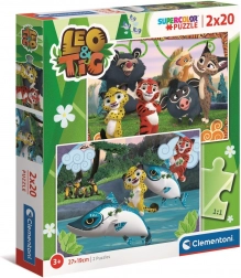 Puzzle Clementoni Leo e Tig 2×20 pezzi