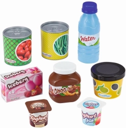 Set di alimenti in rete