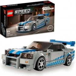 lego speed champions nissan skyline gt-r (r34) – fast & furious set di costruzione