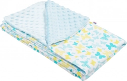 Copertina per bambini in minky New Baby blu 80 × 102 cm