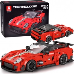 Kit di costruzione tecnico – supercar rossa con spoiler, 413 pezzi