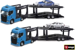 Bburago camion Multicar Carrier Scania 770S con Lamborghini Urus 1:43