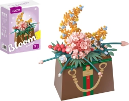 Set di costruzione mini KOCO fiore in borsetta, plastica, 245 pezzi