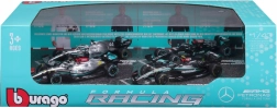 bburago formula 1 mercedes-amg f1 w15 1:43 – set di 4 modellini