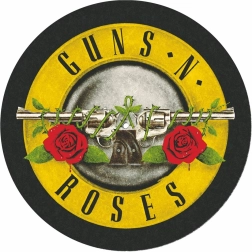 Tappetino per giradischi con motivo Guns and Roses
