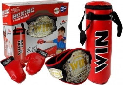 Set da boxe con cintura dei campioni per bambini