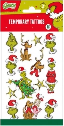 Tatuaggi temporanei Grinch – set di motivi