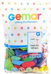 Palloncini classici 26 cm, mix di colori, 100 pz