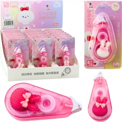 Correttore a nastro rosa con decorazione