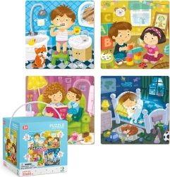 Puzzle 4in1 La mia giornata