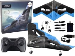 Aereo RC con luci blu-nero