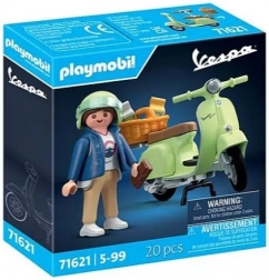Set di figurine Vespa 1969 150 Sprint Veloce verde chiaro
