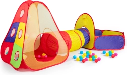 Tenda da gioco per bambini con tunnel e piscinetta per palline IPLAY, 100 palline