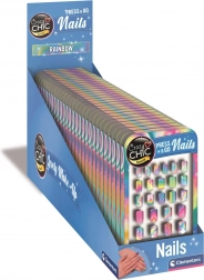 Clementoni Crazy Chic punte adesive per unghie arcobaleno per bambini
