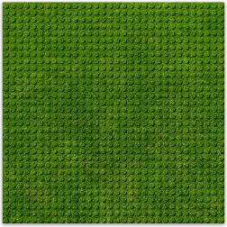 BRIXIES Plus base di costruzione design erba 25,5 x 25,5 cm