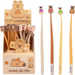 penna gel a tema capibara 22 cm