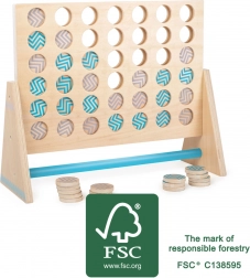 Gioco di legno Quattro in fila XXL