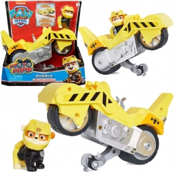 PAW PATROL Rubble Moto Pups – moto acrobatica gialla con personaggio