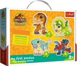 Puzzle per i più piccoli – adorabili dinosauri JURASSIC WORLD Trefl