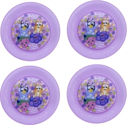 Set di piatti per bambini Bluey viola (4 pz)