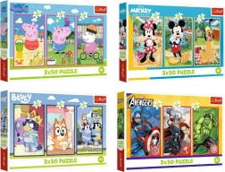 Puzzle 3×50 pezzi – motivo casuale