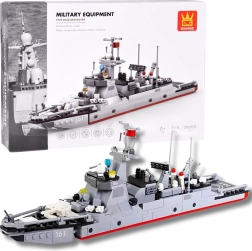 Set di costruzione Wange Type 052D Destroyer – cacciatorpediniere moderno (376 pezzi)