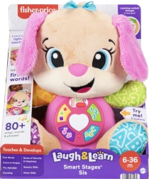 Cagnolina sorellina interattiva in peluche FISHER-PRICE Laugh & Learn Smart Stages, multilingue