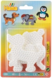 Sottobicchieri per perline stirabili Hama - Elefante, Pinguino e Cagnolino