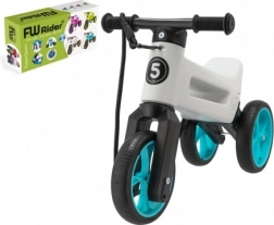 Bicicletta senza pedali Funny Wheels Rider SuperSport 2in1 con tracolla – Bianco-turchese