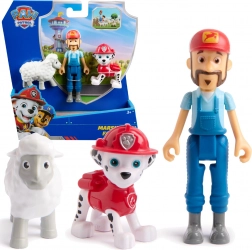 Paw Patrol personaggi Marshall, contadino Al e pecora – set per il gioco creativo