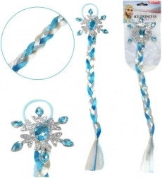 Principessa Ghiacciata treccia posticcia con paillettes