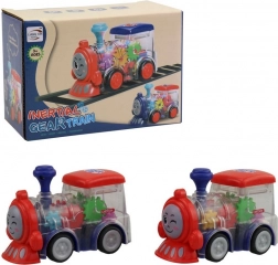 Locomotiva con Ingranaggi a Batteria con Luce